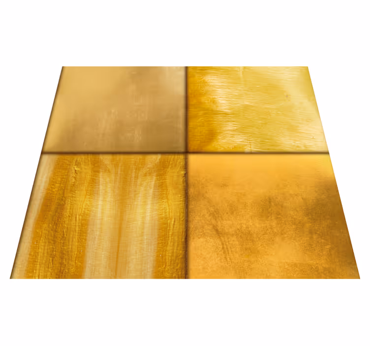 Yellow vinyl carpet with golden textured surface - TenStickers