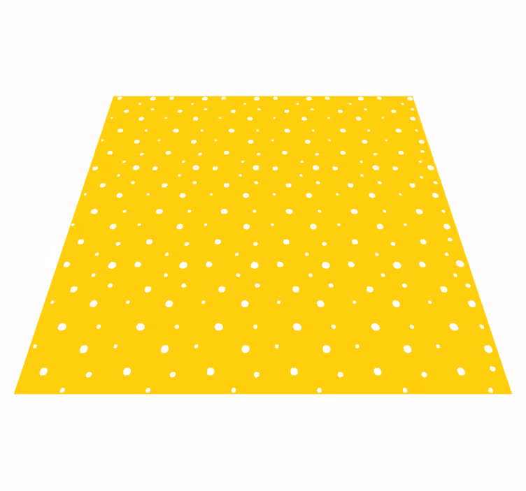 Yellow vinyl carpet with circles pattern - TenStickers