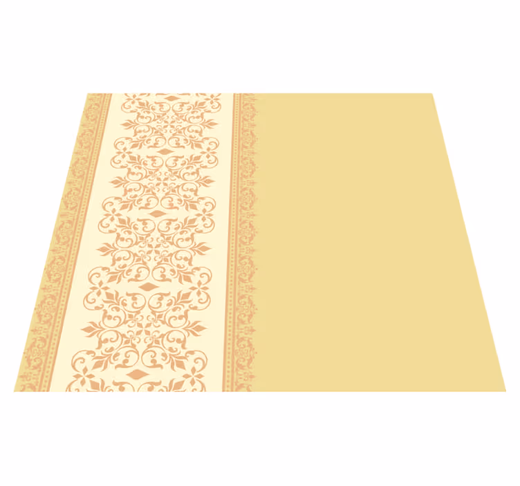 Yellow vinyl carpet vintage fireplace wallpaper - TenStickers