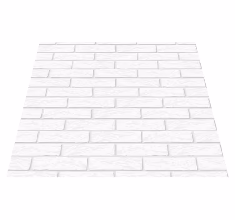 White vinyl carpet with brick wall design - TenStickers