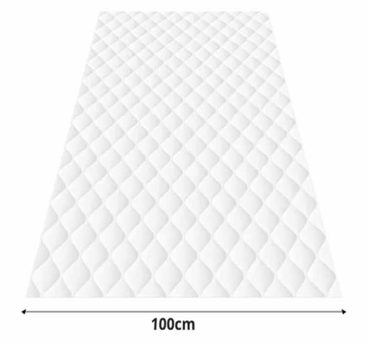 White vinyl carpet with soft padded texture - TenStickers