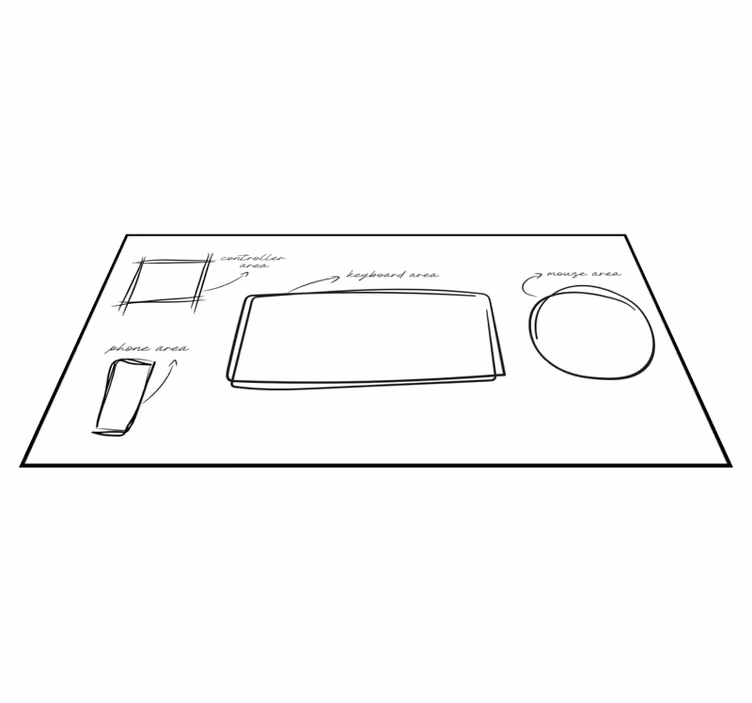 White vinyl carpet for gaming area - TenStickers