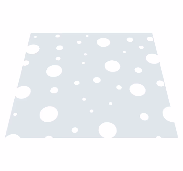 White vinyl carpet in mint fantasy design - TenStickers