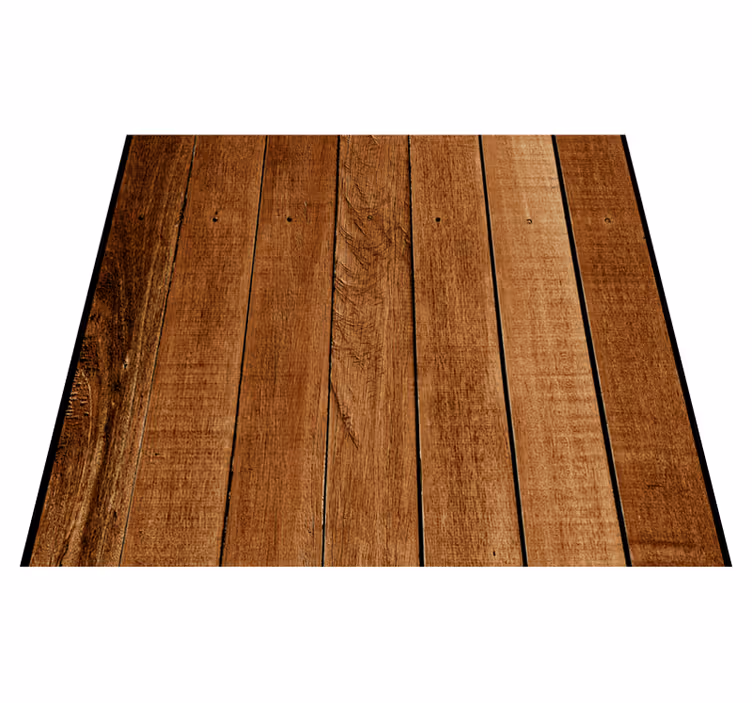 Brown vinyl carpet with rustic wood finish - TenStickers