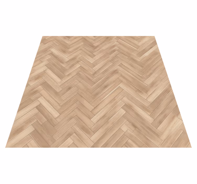 Brown vinyl carpet with light wood finish - TenStickers