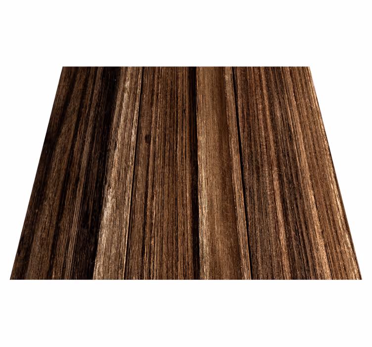 Brown vinyl carpet with smooth wood panel look - TenStickers