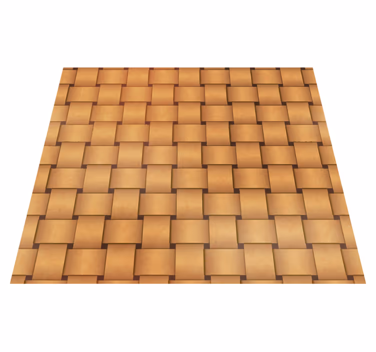 Brown vinyl carpet wood effect wallpaper - TenStickers
