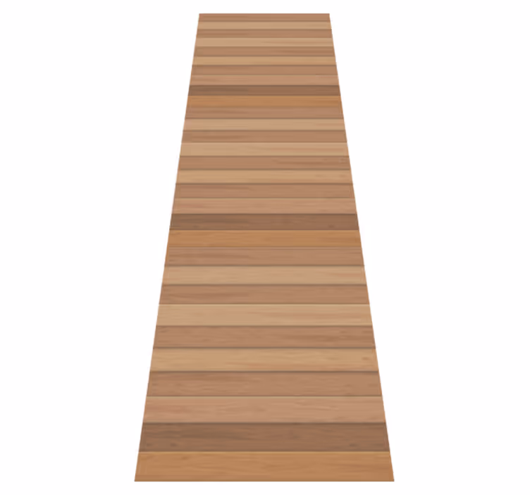 Brown vinyl carpet in elegant rustic wood style - TenStickers
