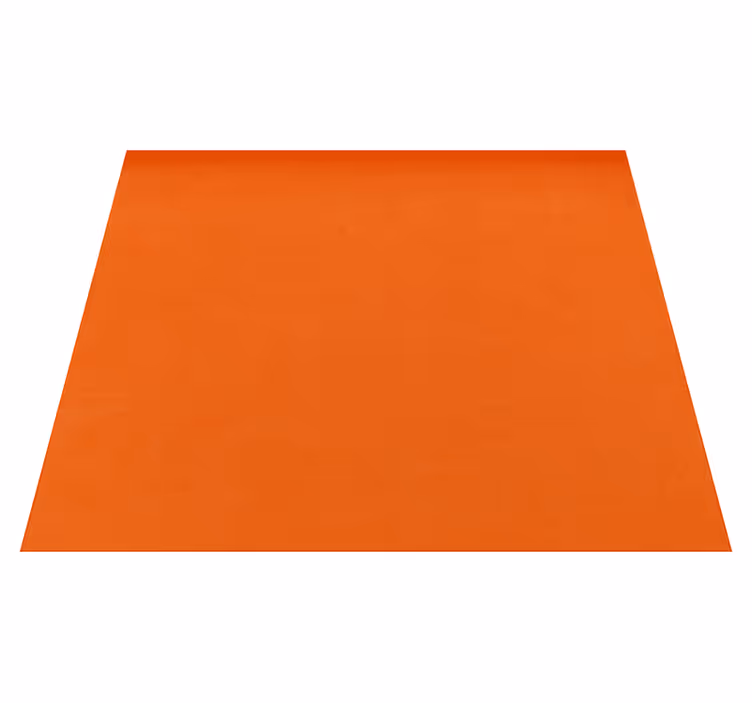 Orange vinyl carpet in a warm plain tone - TenStickers