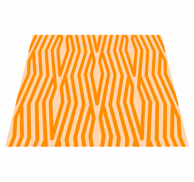 Orange vinyl carpet with abstract design - TenStickers