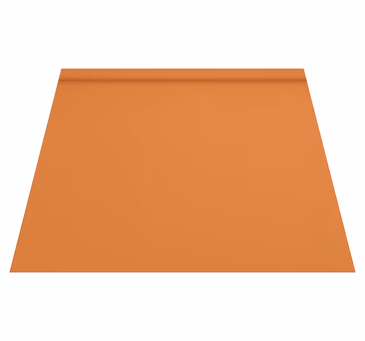 Plain warm colour orange vinyl carpet - TenStickers