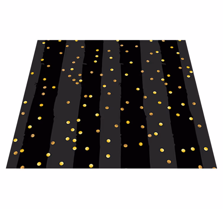 Black vinyl carpet striped dot collection - TenStickers