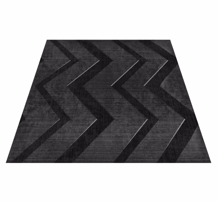 Black vinyl carpet with black steel stripes - TenStickers