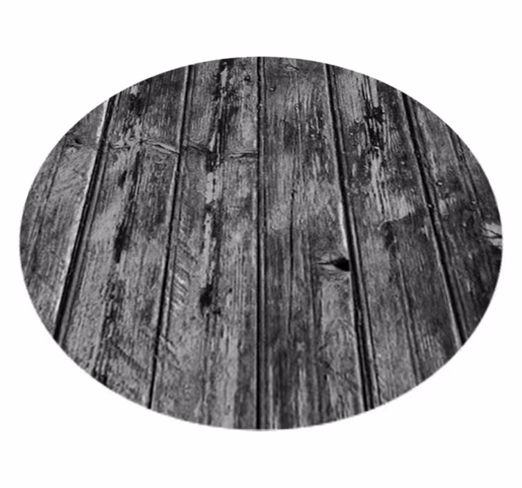 Black vinyl carpet with gray wood design - TenStickers