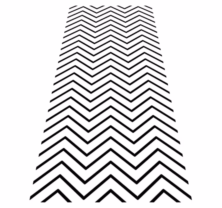 Black vinyl carpet with varied line patterns - TenStickers