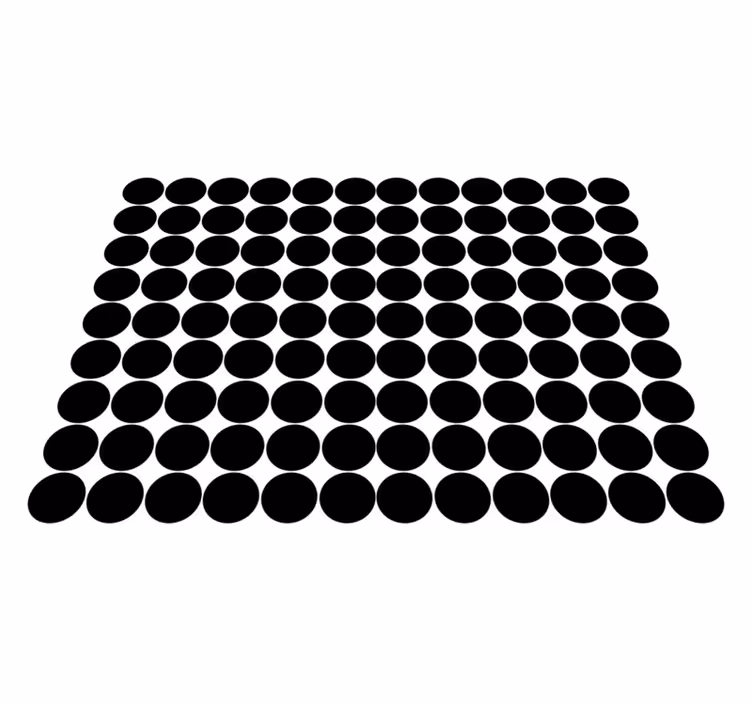 Black vinyl carpet with black dots pattern - TenStickers