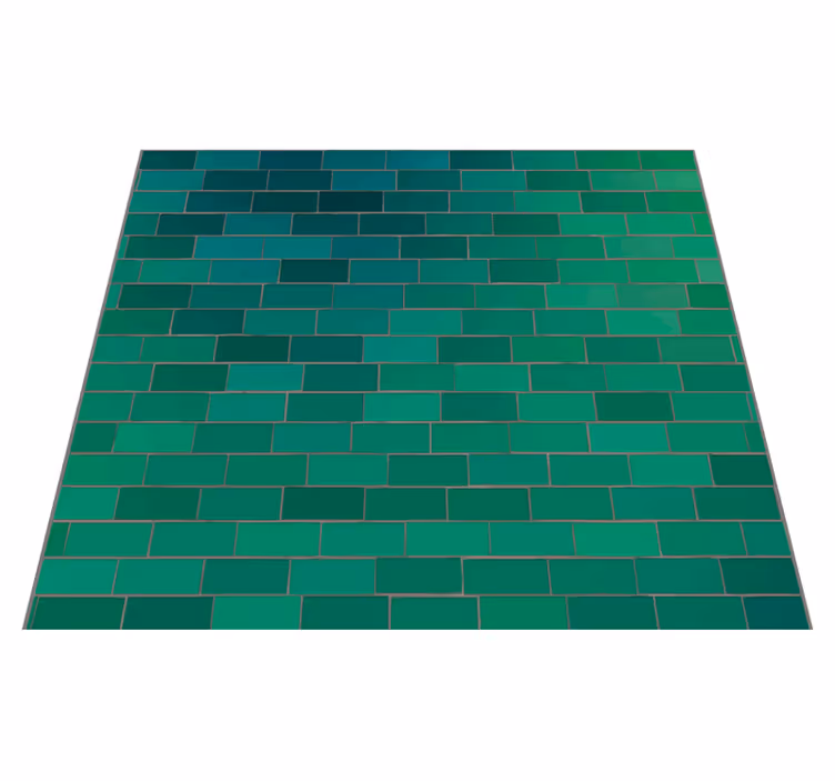 Green vinyl carpet with green tiled texture - TenStickers