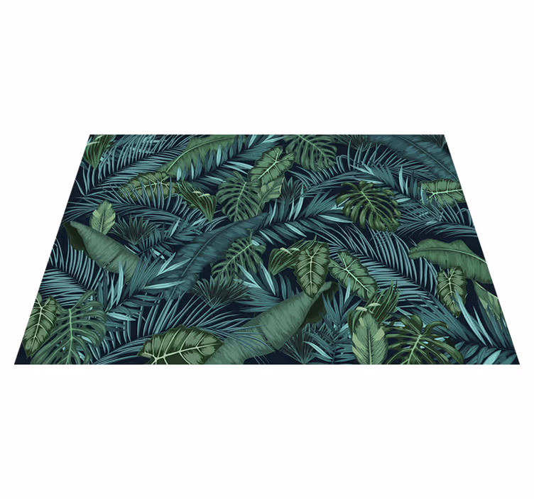 Green vinyl carpet jungle wallpaper - TenStickers