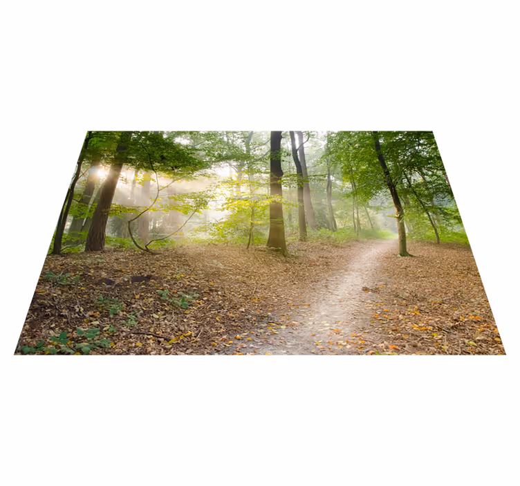 Green vinyl carpet forest trail calm - TenStickers
