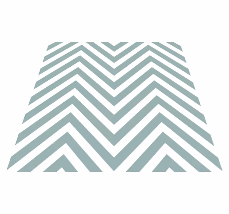 Green vinyl carpet with geometric design - TenStickers