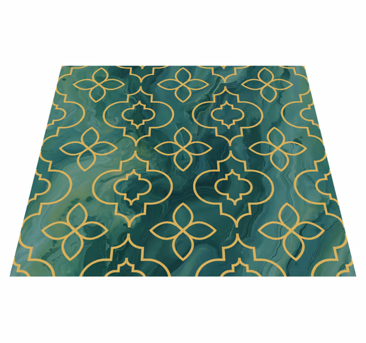 Turquoise green vinyl carpet - TenStickers