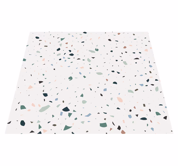 Outdoor vinyl carpet white terrazzo design - TenStickers