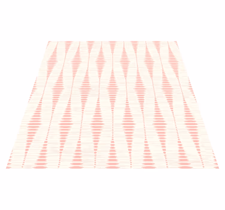 Outdoor vinyl carpet in pastel pink rabaul ikat - TenStickers