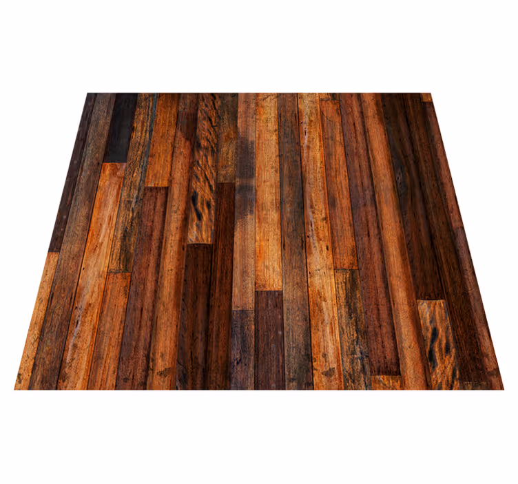 Outdoor vinyl carpet rustic wood planks look - TenStickers