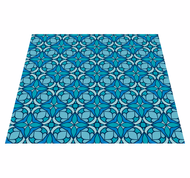 Outdoor vinyl carpet blue bathroom wallpaper - TenStickers