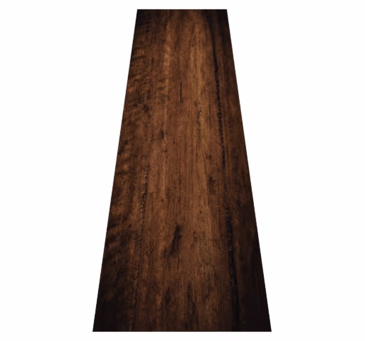 Outdoor vinyl carpet in raw dark brown wood - TenStickers