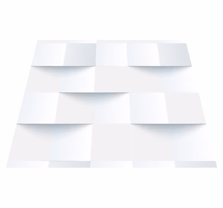 Outdoor vinyl carpet 3d white sticky notes - TenStickers