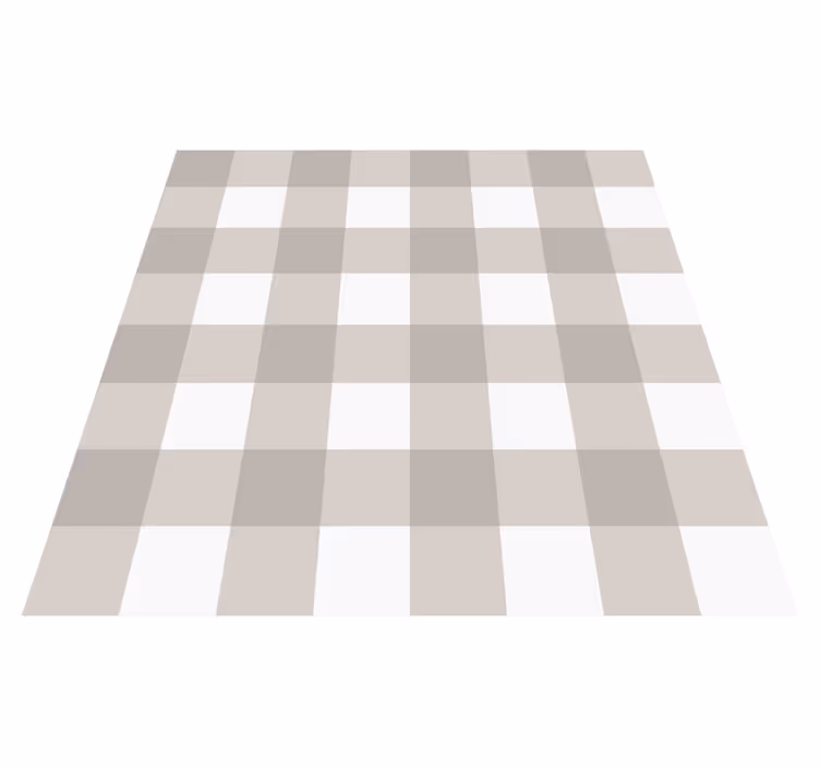 Outdoor vinyl carpet in beige and white pattern - TenStickers