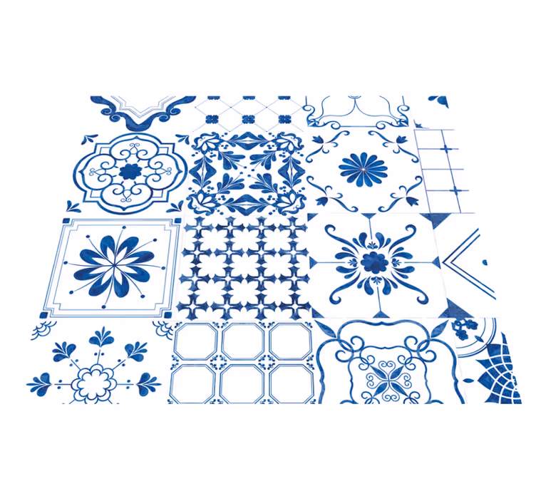 Outdoor vinyl carpet nordic tiles design - TenStickers