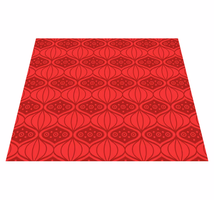 Red vinyl carpet in red oriental style - TenStickers