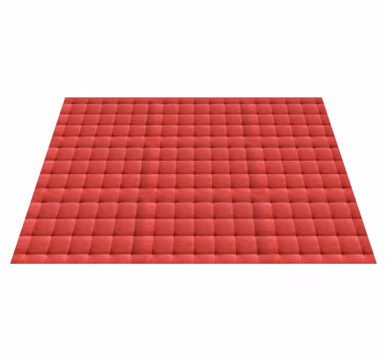 Red vinyl carpet with red leather padding - TenStickers