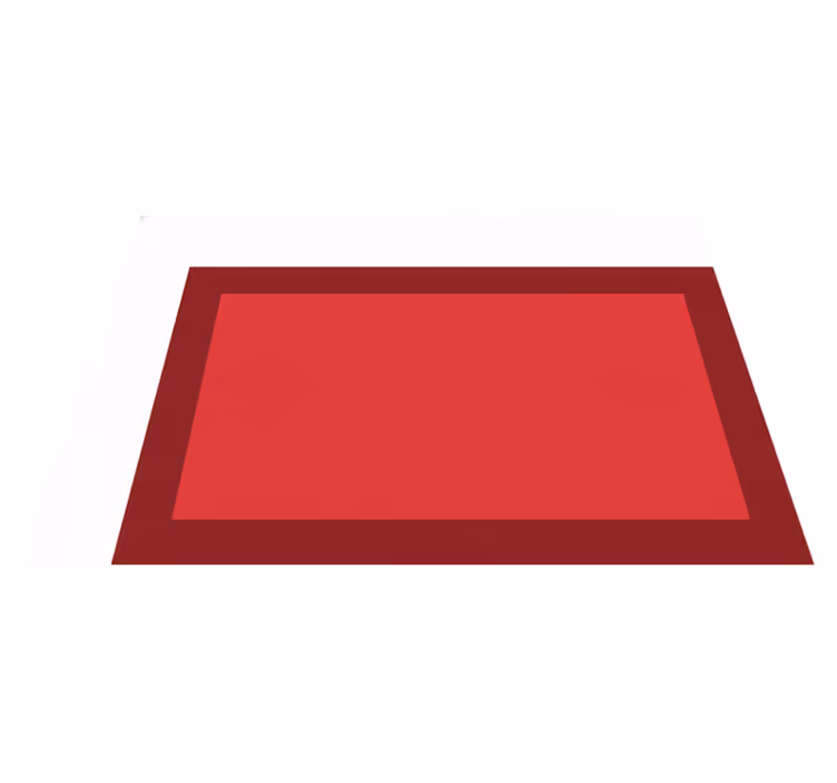 Red vinyl carpet with dark red edges and light center - TenStickers