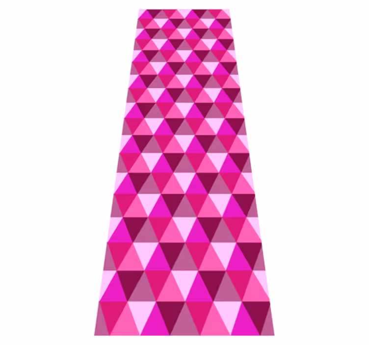 Pink vinyl carpet fuchsia geometric design - TenStickers