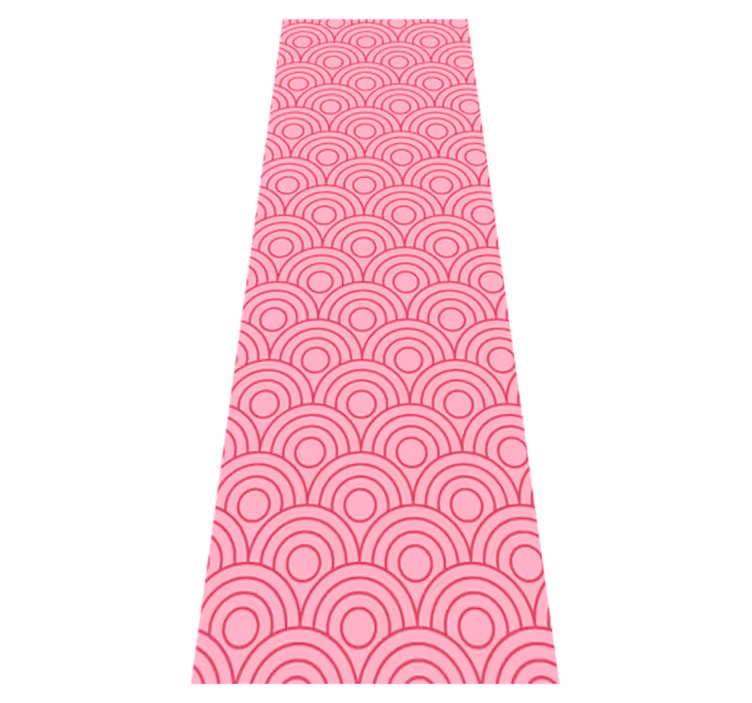 Pink vinyl carpet in dark and light pink design - TenStickers