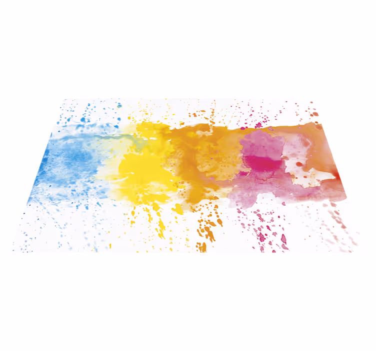 Colorful Splashed Surface living room vinyl carpet - TenStickers