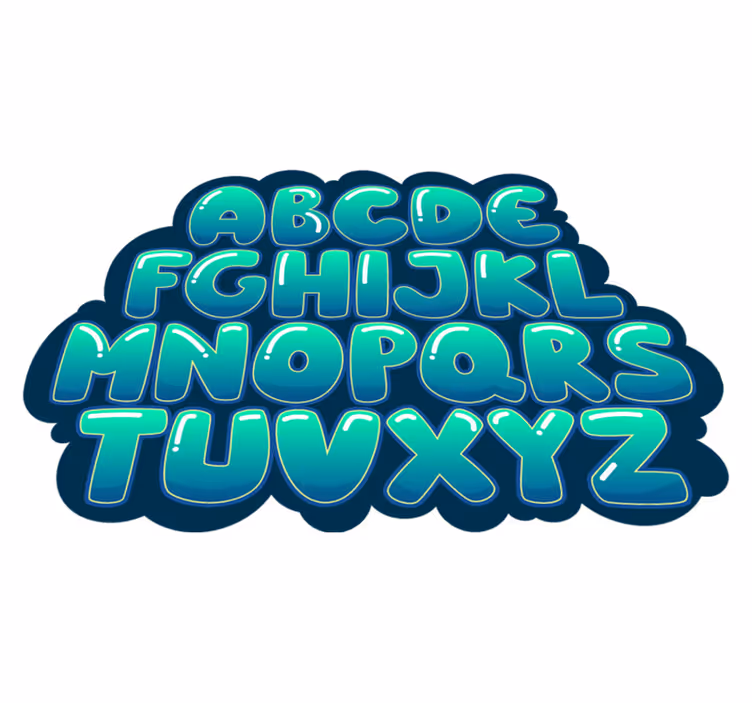 Alphabet cloud abcs vinyl carpet - TenStickers