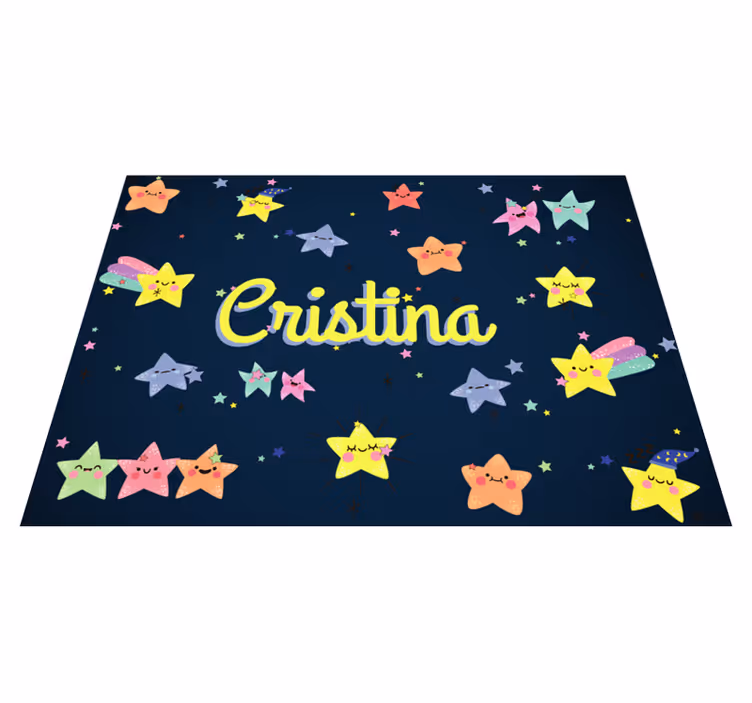 Personalized Starry custom vinyl carpet - TenStickers