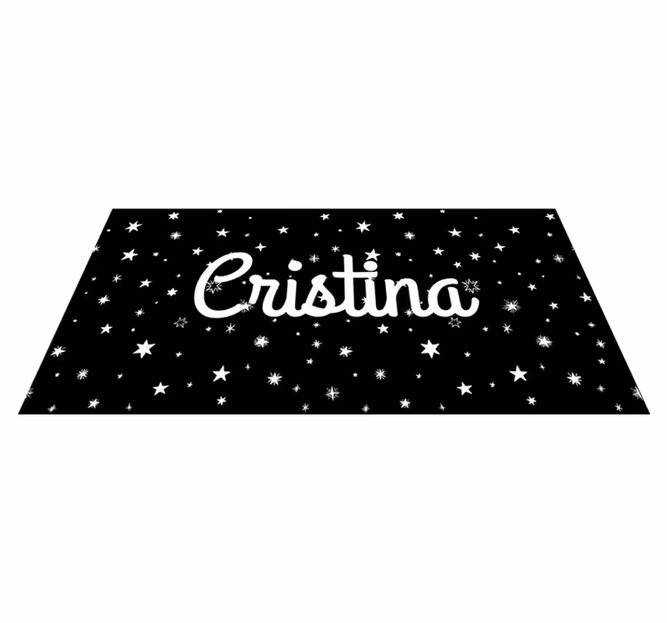 Custom starry custom vinyl carpet - TenStickers