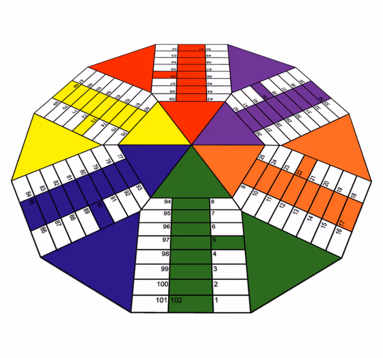 Educational Pie Chart game vinyl carpet - TenStickers