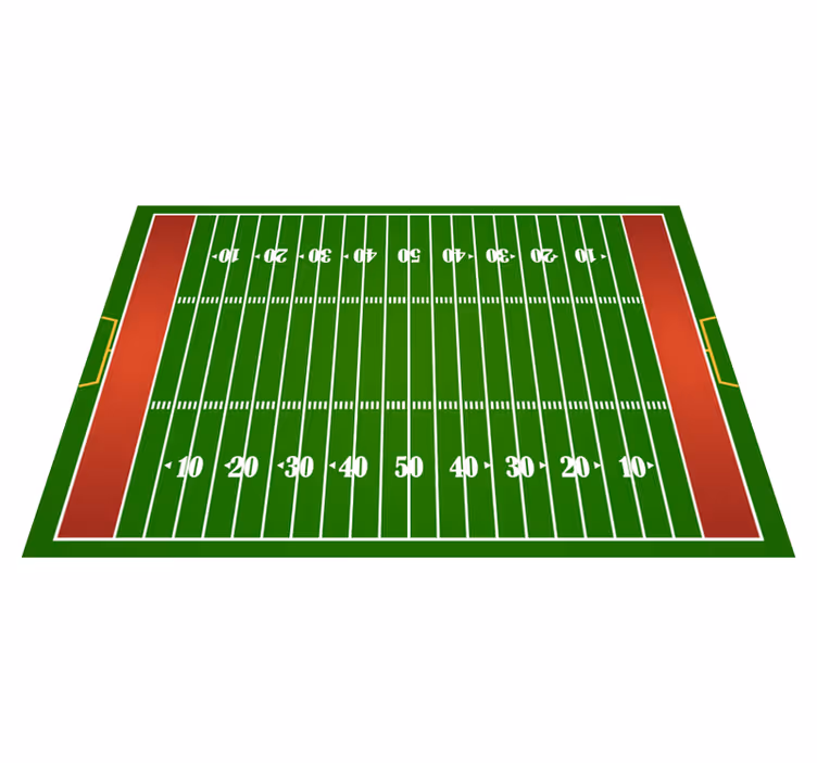 Football Field Playmat road vinyl carpet - TenStickers