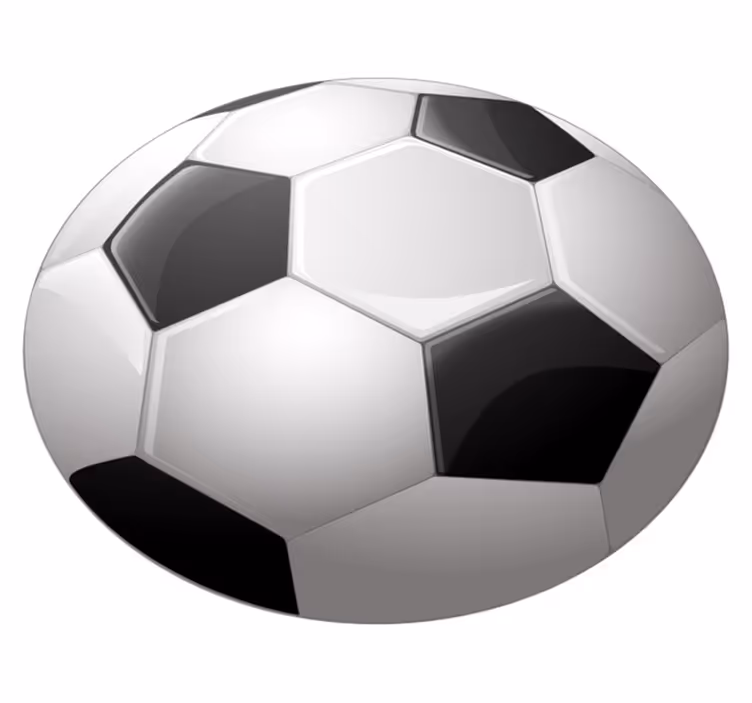 Soccer Ball Illusion game vinyl carpet - TenStickers
