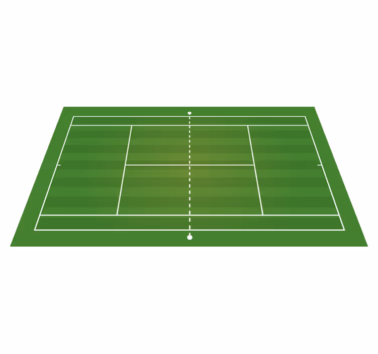Tennis Court road vinyl carpet - TenStickers