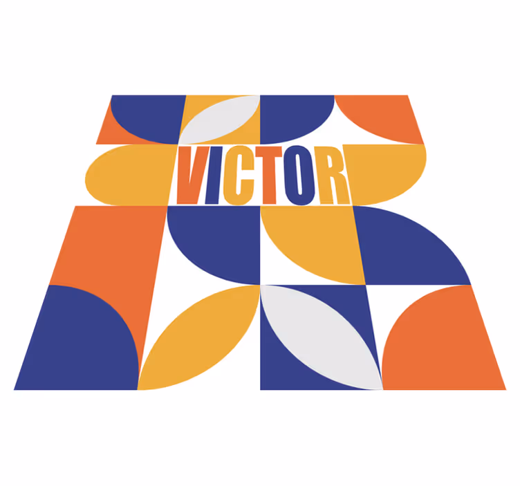 Customizable Geometric custom vinyl carpet - TenStickers
