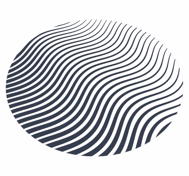 Optical Waves striped vinyl carpet - TenStickers