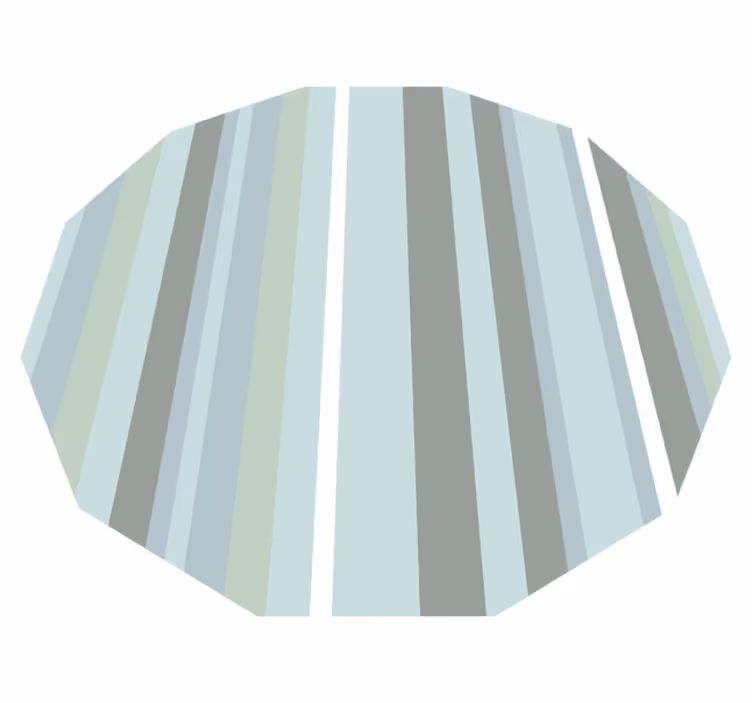Lined Octagon striped vinyl carpet - TenStickers
