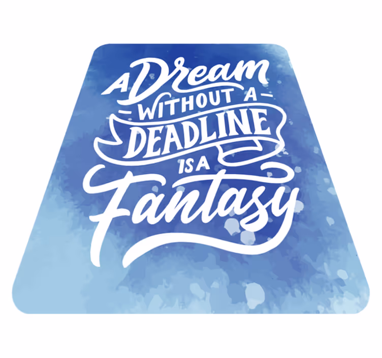 Dream Deadline Fantasy custom vinyl carpet - TenStickers